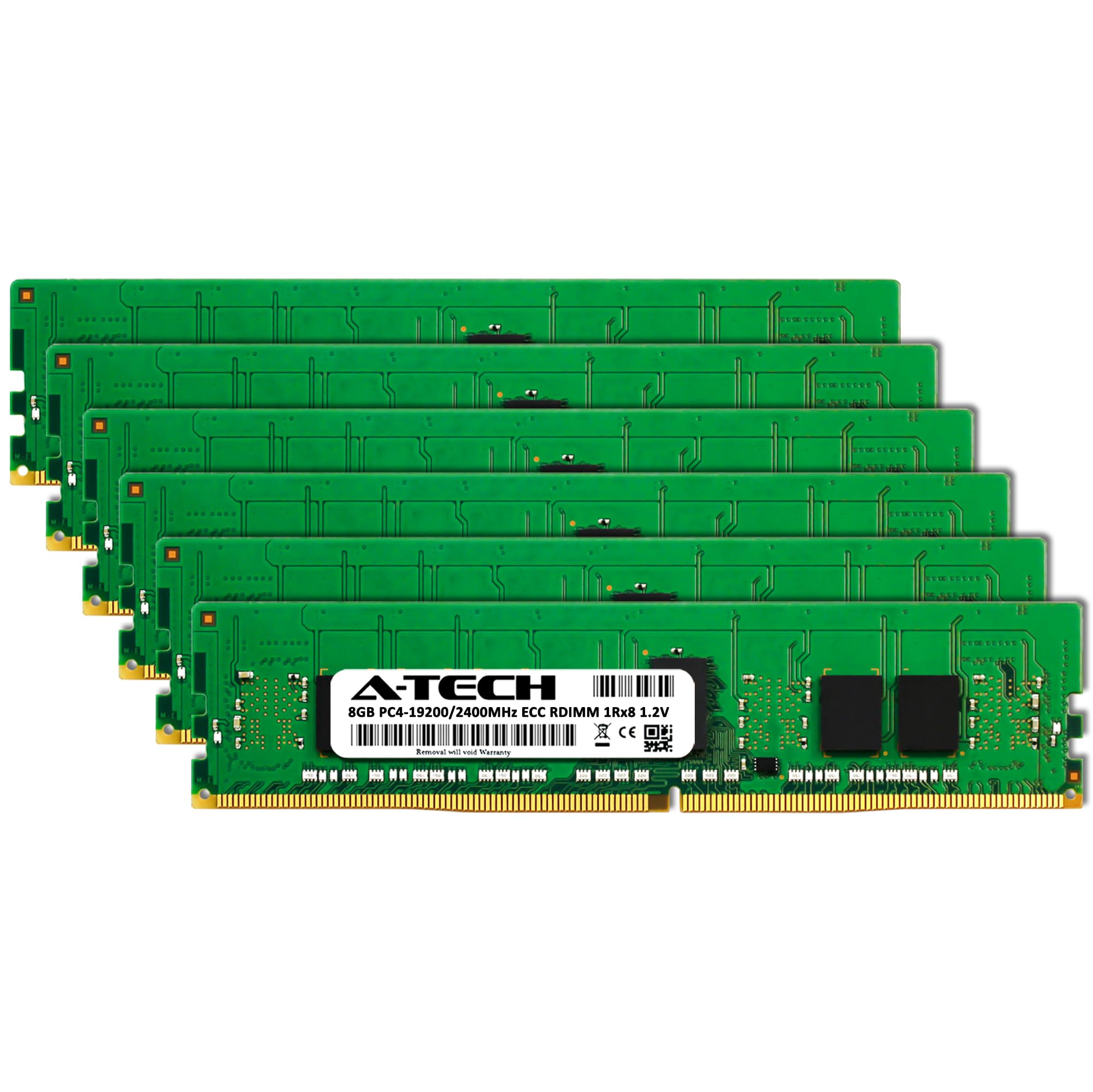A-Tech 48GB Kit (6x8GB) RAM for ASUS Z10PP-D24 | DDR4 2400MHz PC4